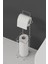 Krom Metal Tuvalet Kağıtlığı – Yedekli Wc Kağıtlığı Standı – Modern Şık Banyo Aksesuarı 58X12X12 cm 4