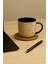 Ev Ofis Çay Fincan Bardak Altlığı 10X10CM Kaymaz 6'lı Velür Doku Kum Beji Coaster Seti 1
