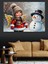 Kış Melekleri Kardan Adam Dekoratif Kanvas - Mdf Ahşap Tablo 3