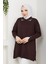 Kadın Kol Ağzı Dantel Detaylı Merserize Triko Tunik -PMK493 2