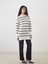 Dik Yaka Çizgili Kadın Triko Tunik 2