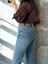 Julia Vintage Kesik Paça Mom Fit Straight Jean 2