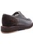 M22328 Hakiki Deri Erkek Bağcıklı Kahverengi Klasik Loafer Ayakkabı 3