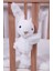 Sarılan Tavşan Peluş, Fon Perde Toplayıcı, Hug Me Tavşan Peluş 25 Cm Beyaz 3