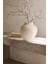 Krem Rengi Stonware Toprak Dokulu Vazo Eleni 3