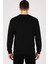 Erkek Siyah Sweatshirt – Spor & Günlük Kullanım – Logo Detaylı 2