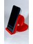 Kalpli Telefon Tutacağı Masaüstü / Telefon Standı Kırmızı 3