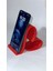 Kalpli Telefon Tutacağı Masaüstü / Telefon Standı Kırmızı 4