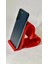 Kalpli Telefon Tutacağı Masaüstü / Telefon Standı Kırmızı 5