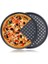 Paslanmaz Karbon Çelik, Delikli, Yanmaz 32 cm Büyük Boy Pizza ve Lahmacun Tepsisi ve Pizza Ruleti 2