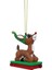 Department 56 Rudolph Kırmızı Burunlu Ren Geyiği Kızağa Binen Asılan Süs, 2,95 Inç, Çok Renkli 1