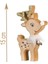 Sole Yılbaşı Süsü Dekoratif Çıngıraklı Ahşap Geyik Biblo Figür - 15 cm 3