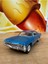 Çek Bırak 1967 Chevrolet Impala Mavi Diecast Model Araba 1967 Chevy Impala Mavi Açılan Kapılar 1