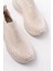 ZRİN-707 Bej Triko Faillant Taban Slip-On Taşlı Kadın Spor Ayakkabı 4