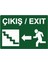 Çıkış / Exıt Isg Uyarı Levhası Pvc A5 15X21 cm 1