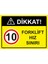 Dikkat! 10 Forklift Hız Sınırı Isg Uyarı Levhası Pvc A5 15X21 cm 1
