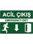 Acil Çıkış Emergency Exıt Isg Uyarı Levhası Pvc A5 15X21 cm 1