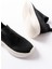 ZRİN-707 Siyah Beyaz Triko Faillant Taban Slip-On Taşlı Kadın Spor Ayakkabı 4
