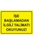 Işe Başlamadan Ilgili Talimatı Okuyunuz! Isg Uyarı Levhası Pvc A5 15X21 cm 1