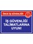Önce Iş Güvenliği! Iş Güvenliği Talimatlarına Uyun! Isg Uyarı Levhası Pvc A5 15X21 cm 1