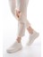 ZRİN-707 Beyaz Triko Faillant Taban Slip-On Taşlı Kadın Spor Ayakkabı 3