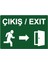 Çıkış / Exıt Isg Uyarı Levhası Pvc A5 15X21 cm 1