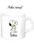Kişiye Özel Snoopy Beyaz Afilli Kupa Bardak 2