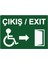 Çıkış Exıt Isg Uyarı Levhası Pvc A5 15X21 cm 1