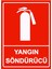Yangın Söndürücü Isg Uyarı Levhası Pvc A5 15X21 cm 1