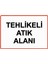 Tehlikeli Atık Alanı Isg Uyarı Levhası Pvc A5 15X21 cm 1