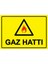 Gaz Hattı Isg Uyarı Levhası Pvc A5 15X21 cm 1