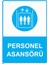 Personel Asansörü Isg Uyarı Levhası Pvc A5 15X21 cm 1