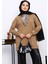Camel Fular Detaylı Yakalı Tunik 1