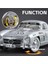 Mercedes-Benz 300 Sl Gri 1954 Model Klasik Araba 1/24 Ölçek Mercedes 300SL Gri 5