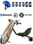 Drift Car Bluetooth Hoparlörlü Graffiti Desenli Drift Scooter Kask-Dizlik Seti Hediyeli 1