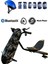 Drift Car Bluetooth Hoparlörlü Graffiti Desenli Drift Scooter Kask-Dizlik Seti Hediyeli 1