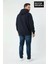 Erkek Büyük Beden Kapüşonlu Orta Brooklyn Baskılı Sweatshirt SPR26BSW961 2