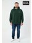Erkek Büyük Beden Ar Baskılı Kapüşonlu Sweatshirt SPR26BSW963 1