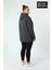 Kadın Büyük Beden New York Baskılı Kapüşonlu Sweatshirt SPR26BSWK962 2