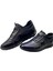 Erkek Makosen Lastik Bağcıklı Hakiki Deri Kauçuk Taban CASUAL-2411-SİYAH 1