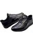 Erkek Makosen Lastik Bağcıklı Hakiki Deri Kauçuk Taban CASUAL-2411-SİYAH 2