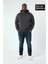 Erkek Büyük Beden Kapşonlu Ince Sweatshirt SPR24BSW57 1
