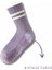 1 Çift Mor Yoga Pilates Kaydırmaz Çorap 1