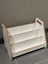 Akçehome Montessori 3 Raflı Beyaz Mdf Çok Kullanışlı Kitaplık 1