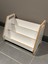 Akçehome Montessori 3 Raflı Beyaz Mdf Çok Kullanışlı Kitaplık 6