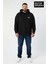 Erkek Büyük Beden Brooklyn 1970 Baskılı Kapüşonlu Sweatshirt SPR26BSW964 1