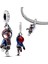 S925 Marvel Spider-Man Miles Morales Sallantılı Charm 1