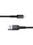 Premium Naylon Lightning Kablo 1m - Siyah 1
