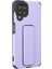 MYT09 Samsung Galaxy A22 Kılıf Mega Standlı Silikon - Lila 2
