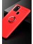 MYT09 Samsung Galaxy M31 Kılıf Range Yüzüklü Silikon - Kırmızı 2